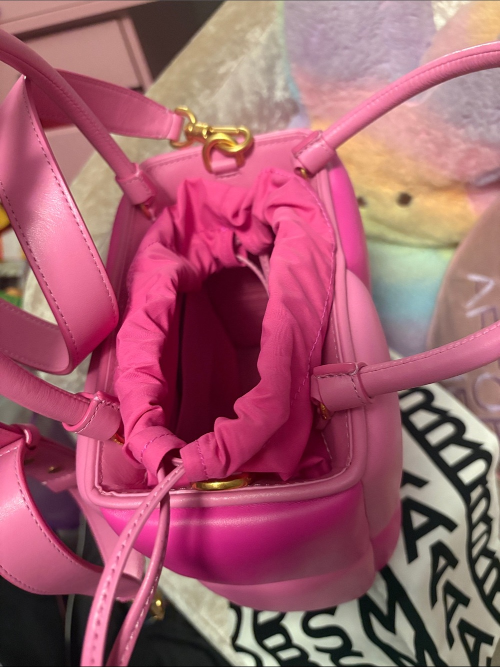 Brand NEW adorable Kate Spade! Pink Puffy tote!! 💖💖 - Picture 4 of 9